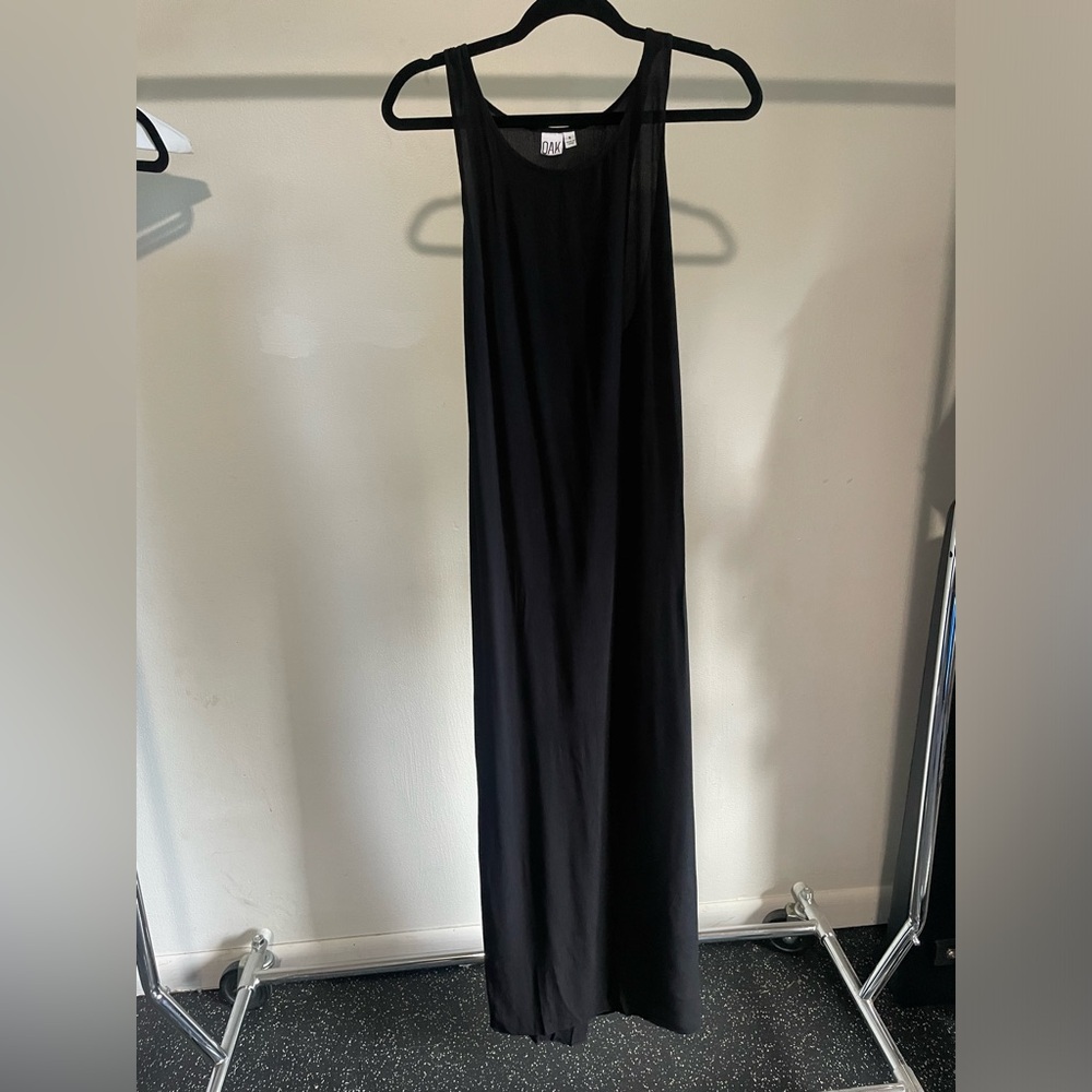 Oak maxi dress with cross back detail